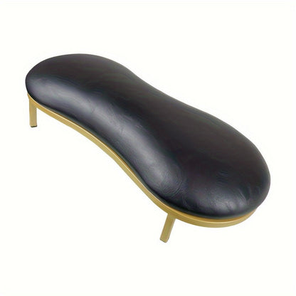 Nail Arm Rest with Metal Base Ergonomic Microfiber PU Cushion 15 Degree Tilt – Luxury Manicure Wrist Rest for Nail Salon Professional Nail