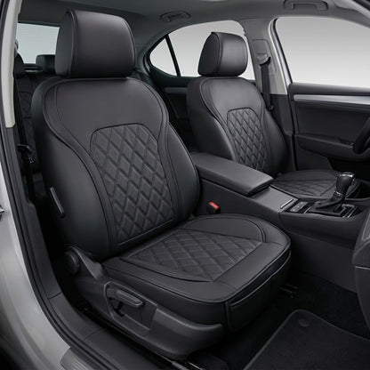 Car Seat Covers Front Pair with Full-Surround High-Back Design and Fifteen Color or Pattern Options