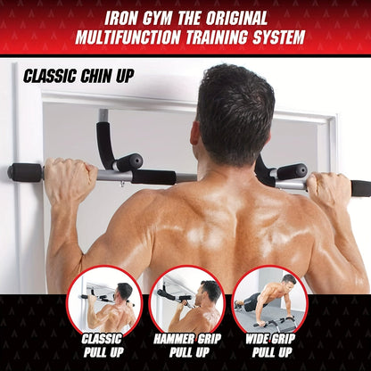 Doorway Pull-Up Bar – Multi-Grip Chin-Up Bar for Indoor Home Gym, No Screws Required, Upper Body Strength Trainer for Pull-Ups