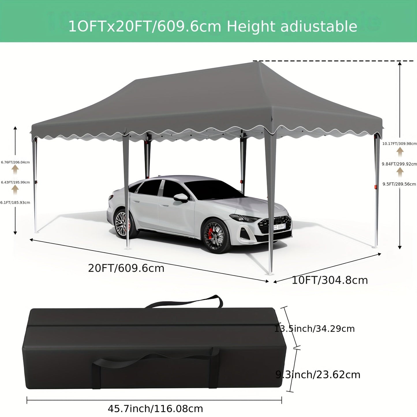 Pop Up Canopy Tent with Sidewalls, Outdoor Party Wedding Backyard for Garden, Patio and Yard Use
