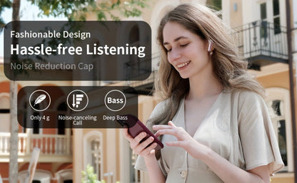 Wireless Earbuds Bluetooth 5.3 with Call Noise Reduction Mic, LED Display Case and Eight Color Options