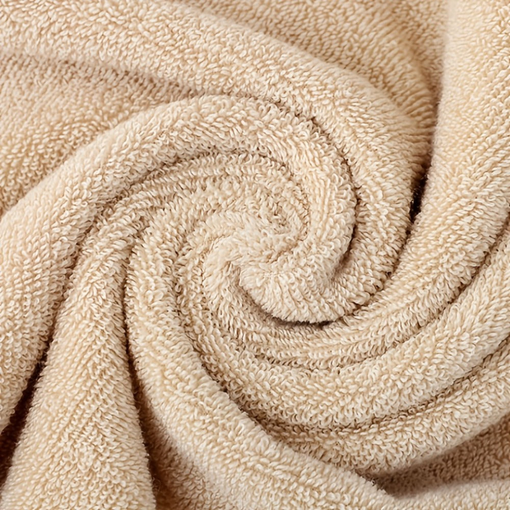Towel Set 4-Pack Pure Cotton Face Towels in Camel, Beige Yellow or Mixed Colors for Home and Spa