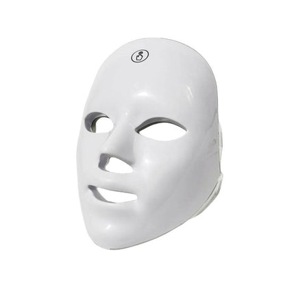 LED Facial Beauty Device 7-Color Light Therapy Portable At-Home Skincare Tool for Bath Time, Home Spa and Personal Care