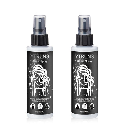 Glitter Spray for Hair & Body Quick Dry Shimmer Spray – High-Gloss Body Glitter for Face Lips Eyes Skin Festival Rave Party Photoshoot