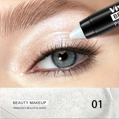 Eyeshadow Sticks 7-Piece Set Pop Color Matte, Easy Apply Smoky Eye Makeup Pencils with Eyebrow Pencil