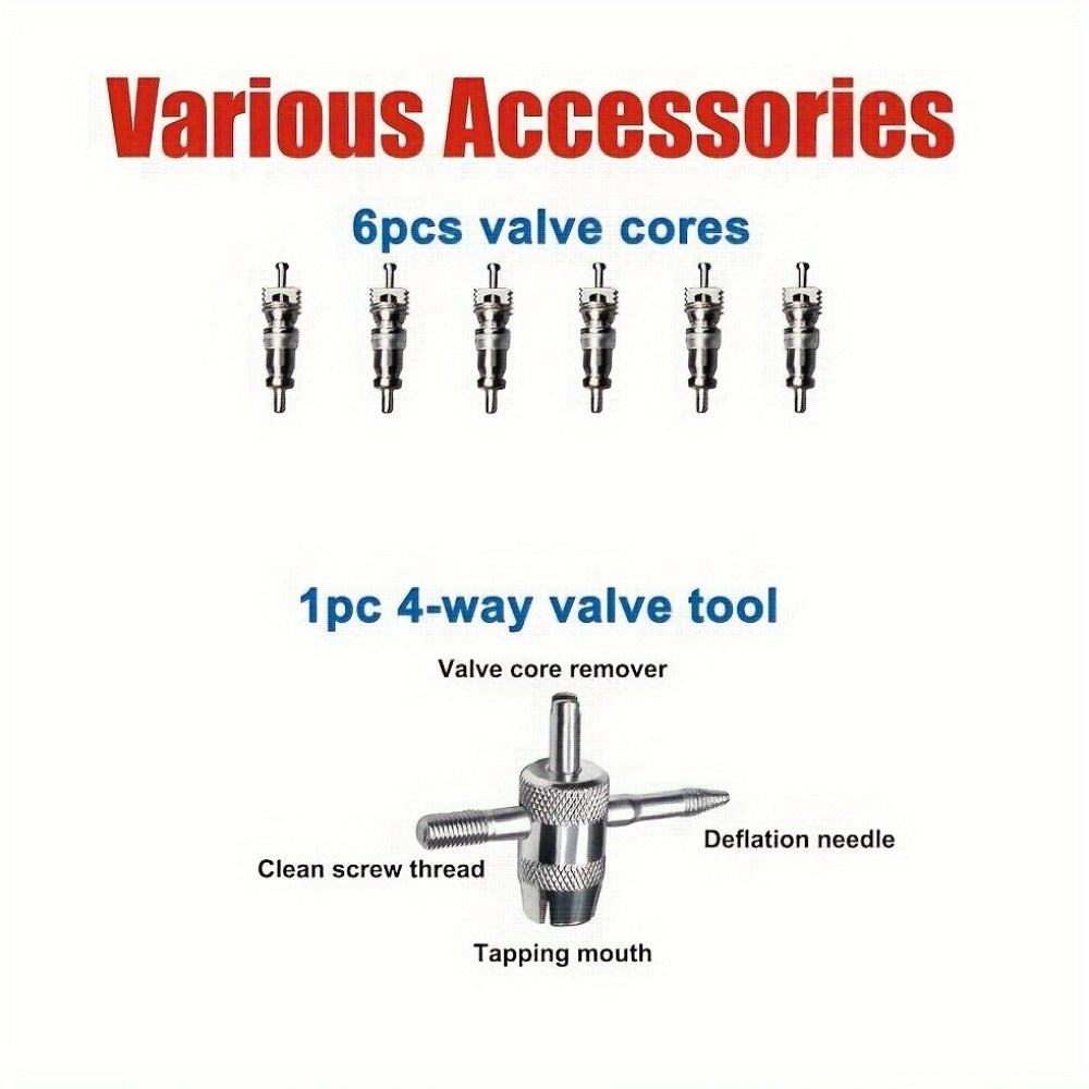 Tire Spoon Iron Set Steel Tire Changing Tool Kit – Tire Lever, Rim Protector, Valve Cores & Stem TR414 for Dirt Bike Motorcycle Lawn Mower