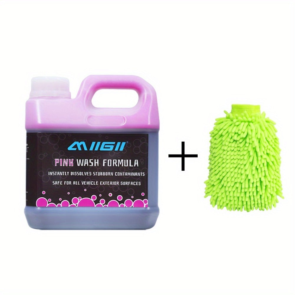 Pink Foam Pre-Wash Car Shampoo – Floral Scent Snow Foam Prewash Solution, Safe for Coatings & Paint | Foam Cannon