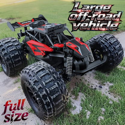 RC Off-Road Truck for Kids Ages 6+, High Speed Remote Control Car Alloy Steel Body Full-Function 4WD Monster Truck Toy for Boys