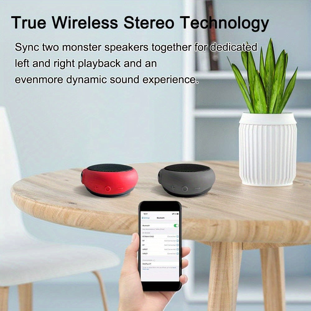 Clip-On Wearable Bluetooth Speaker with TWS Dual Pairing, Ancwear Portable Outdoor Speaker for Cycling Hiking Running Motorcycling