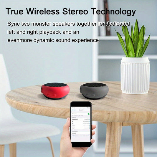 Clip-On Wearable Bluetooth Speaker with TWS Dual Pairing, Ancwear Portable Outdoor Speaker for Cycling Hiking Running Motorcycling