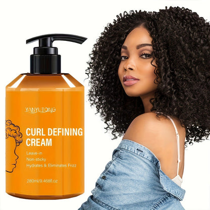 280ml Curl Styling Cream in Orange Pump Bottle with Argan Oil and Glycerin Listed in Product Record