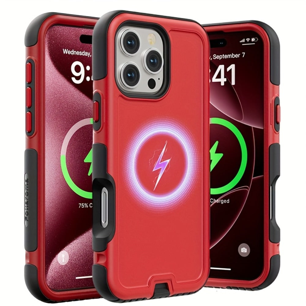 3-Layer Warrior Armor iPhone Case Full Body Shockproof Drop Protection Lining Built-In Dust Plug for an Everyday Personal Care Routine