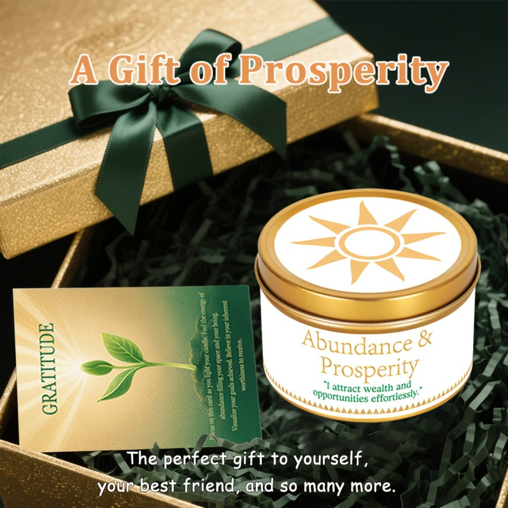 3oz Decorative Tin Candle or Two-Piece Crystal and Guidance Card Set with Multiple Label Pairings