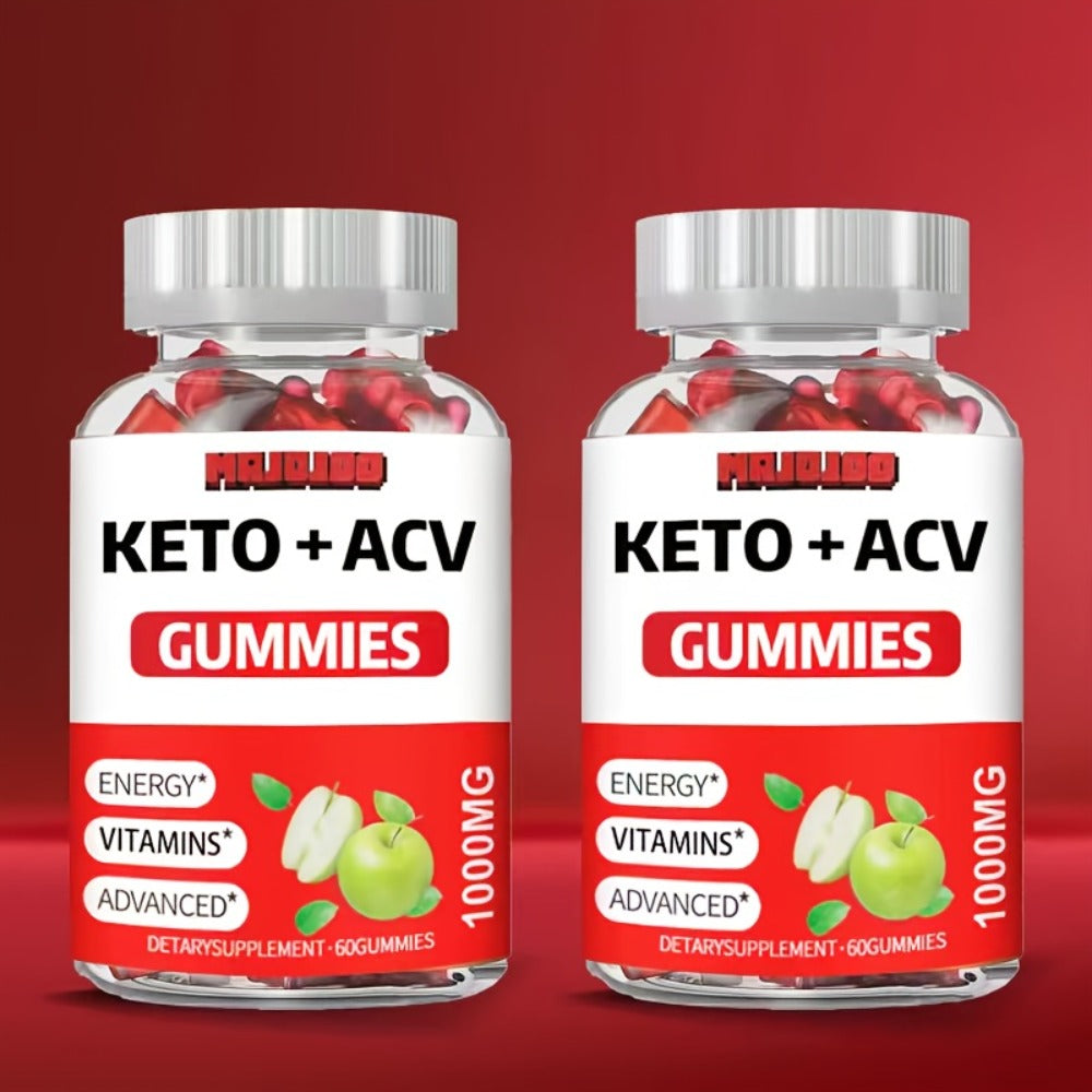 Apple Cider Vinegar Gummies with Pomegranate, Beet Juice & B12, Vegan Keto ACV Gummies for Weight Management
