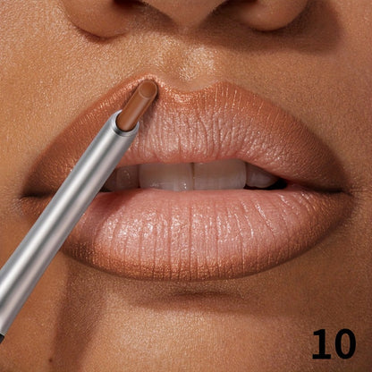 Precise Lip Liner Pencil 11 Shades Matte Waterproof Non-Fading Smooth Glide Long-Lasting All Day Wear Lip Outliner for Fuller Lips All Skin