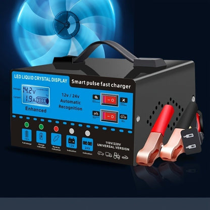 Intelligent Battery Charger & Inverter 12V & 24V – LCD Display, Trickle Maintenance, Overcharge & Short Circuit Protection for Cars Yachts
