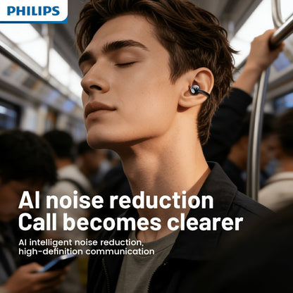 Philips TWS Ear Clip Sport Headset Hi-Fi Bass Stereo HD Calls Earhook Wireless Bluetooth for an Everyday Personal Care Routine