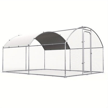 Walk-in Chicken Pen Large Metal Outdoor Poultry Enclosure Cover Yard Cage for Chickens Ducks Rabbits 3 Sizes Available