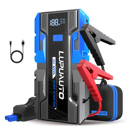 12V Jump Starter Kit with LP-K23 5000A-Labeled or 011B Model, Digital Display, LED Light, USB Outputs and Case
