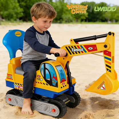 Kids Ride-On Construction Truck Large Manual-Powered Engineering Vehicle with the Listed Color, Size or Set Options for Everyday Use