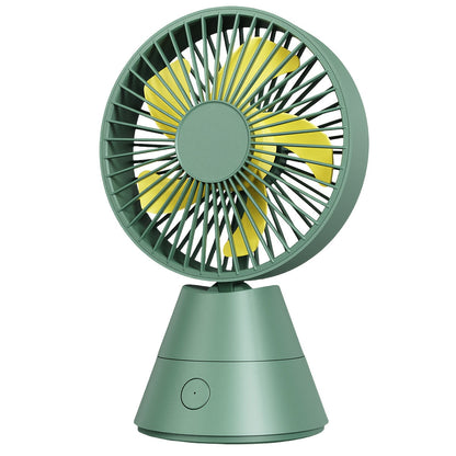 Desktop Fan Auto Oscillating 1800mAh USB Rechargeable, Portable Personal Fan with Wide-Angle Swing