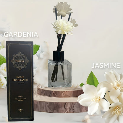 Reed Diffuser Set 50ml Glass Bottle - Aromatherapy Fragrance Sticks for Bedroom Living Room for Entryways, Bedrooms and Living Spaces