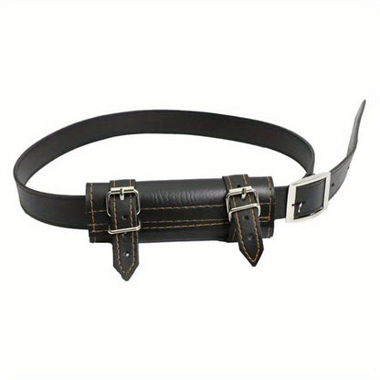 Sword Belt Holster with Dual Buckle Loops in Black or White for Katana-Style Costume Props