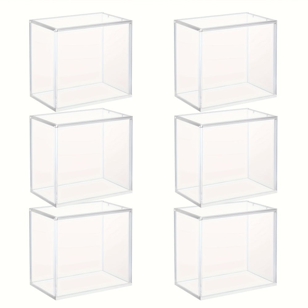 Acrylic Booster Box Display Case with Magnetic Lid, Thick 5mm Clear Storage for Pokemon TCG Card Collectors