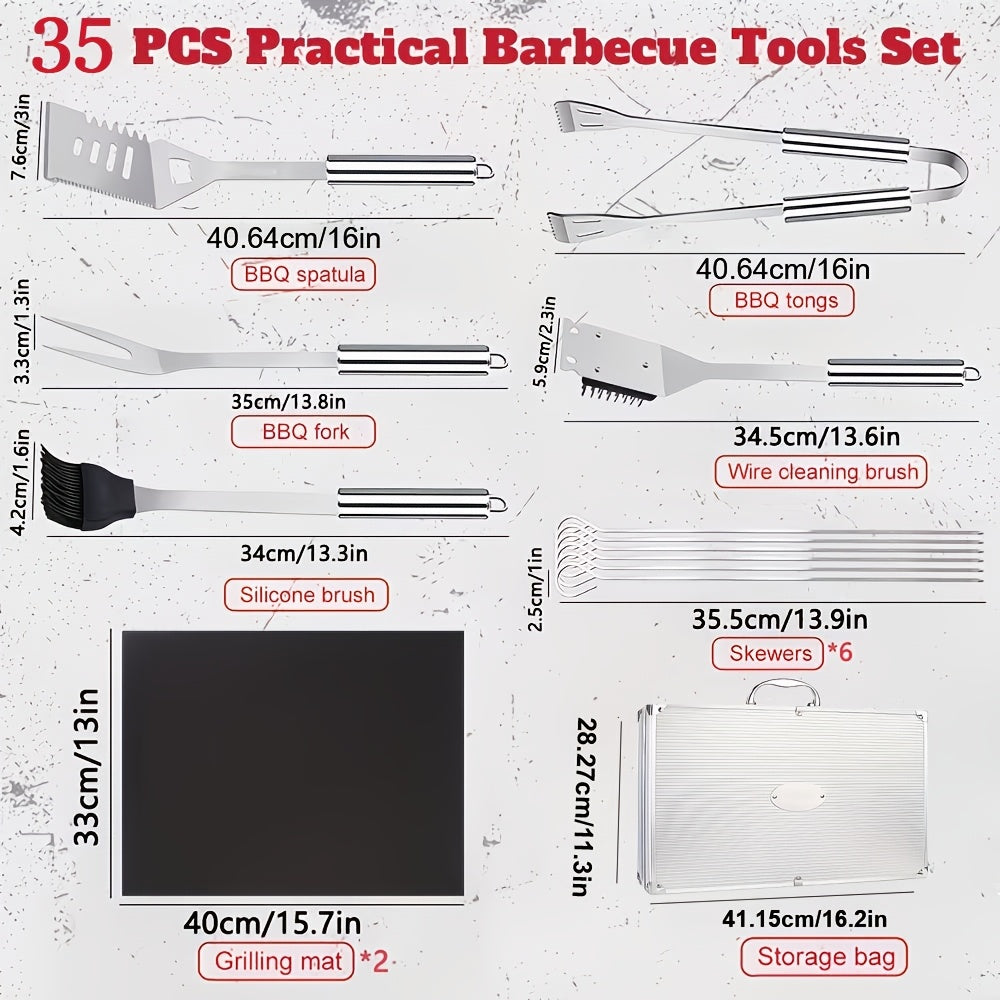 BBQ Griddle Tool Set with Aluminum Case, Oversized Spatula, Griddle Cover & Grill Scraper, Portable Outdoor Grilling Kit for Camping Parties