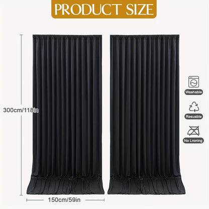 4-Pack 5x10ft Elegant Spandex Photography Backdrop | Wear-Resistant, Wrinkle-Free, Soft & Opaque Party Decoration Banners for Weddings