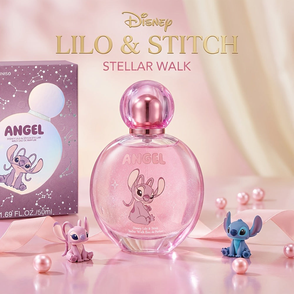 Couple Perfume Set Disney Stitch & Angel, Fresh Floral Natural Extract Fragrance, Stitch, Angie & Sample Styles