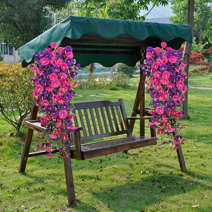 Artificial Flowers Four-Bundle Hanging Morning Glory Set with Flexible Stems in Three Style Options