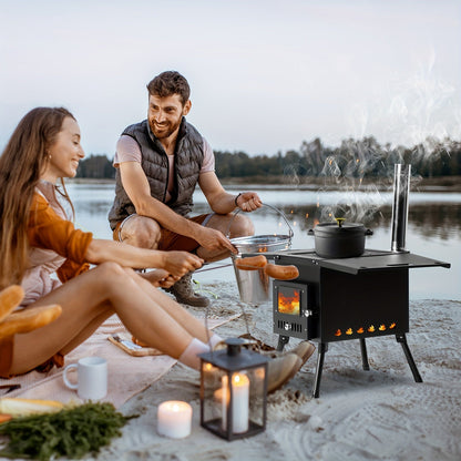 Tent Wood Stove Portable for Garden, Patio and Yard Use, with the Listed Configuration, for Everyday Use and Organized Storage