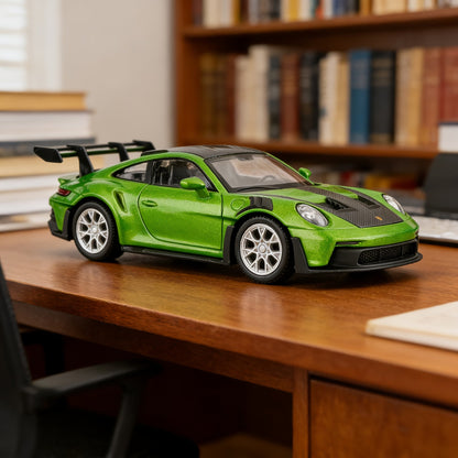 Porsche 911 Die-Cast Collectible Model for Adults, High-Detail Zinc Alloy Display Car for Home Decor Exhibitions