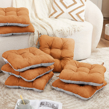 Memory Foam Chair Cushions 4/8 Pack, Non-Slip Seat Pads for Dining Chairs, Kitchen, Office & Patio – Indoor Outdoor Chair Pads M/L Size