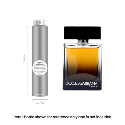 Dolce & Gabbana The One Eau de Parfum Travel Spray 5ml 0.17oz – Men's Cologne Long Lasting Oriental Spicy Fragrance Mini Atomizer