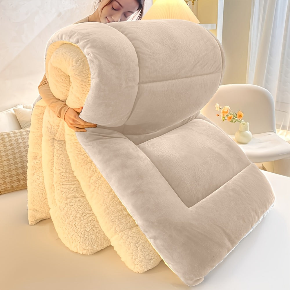 Moire-Style Flannel Blanket with Plush-Look Lining, Five Color Choices and Four Size Labels up to 108 x 90 Inches