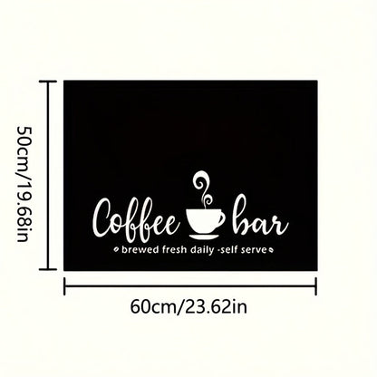 Coffee Machine Mat Absorbent Dish Drying Mat Bohemian Coffee Bar Mat for Kitchen Countertop Coffee Station Accessories Placemat Decor