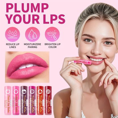 MISS FACTOR 30-Piece Tinted Lip Balm Set with Capped Tubes Organized into Six Color Groups