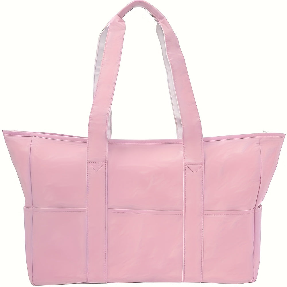 Beach Tote Bag for Women – Sandproof Swim Pool Bag with Dry Wet Separated Pocket Lightweight Travel Utility Bag