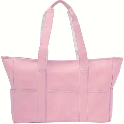Beach Tote Bag for Women – Sandproof Swim Pool Bag with Dry Wet Separated Pocket Lightweight Travel Utility Bag