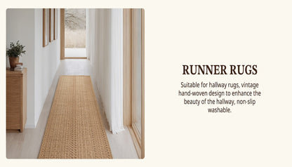 Braided Woven Indoor Rug with 2 x 3-Foot to 6 x 9-Foot Sizes and One Two-Piece Gray Mat Set
