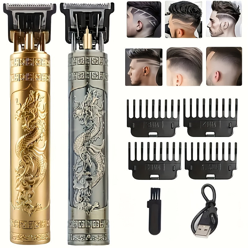 Beard Trimmer for Men USB Rechargeable Zero Contour Precision Edger Lithium Battery – Hair Clipper with Limit Comb ABS Body for Beard Facial
