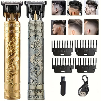 Beard Trimmer for Men USB Rechargeable Zero Contour Precision Edger Lithium Battery – Hair Clipper with Limit Comb ABS Body for Beard Facial