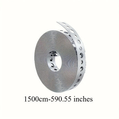 Galvanized Steel Pipe Support Bar with Pre-Drilled Holes – Corrosion-Resistant Hanging Rod for Plumbing HVAC Garage Workshop