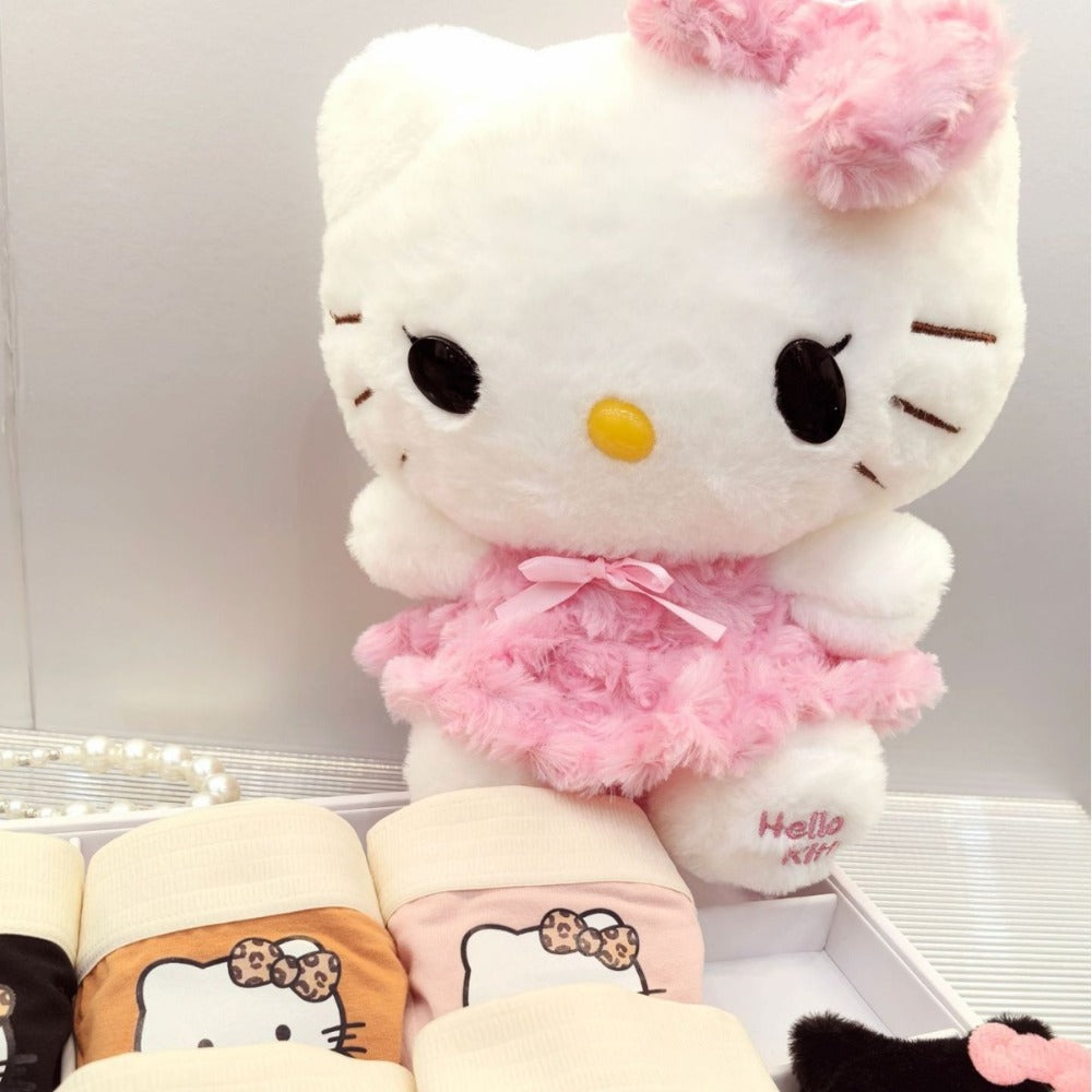 Plush Toy Hello Kitty or My Melody Rose-Pink 14-Inch Character Doll for Kawaii Display and Gifting