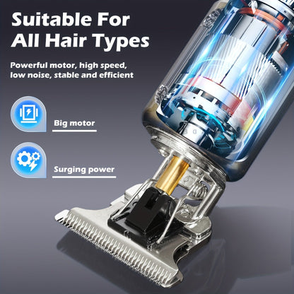 T-Blade Hair Trimmer with Four Guide Combs, USB Cable and Seven Dragon or Buddha Patterned Finish Options