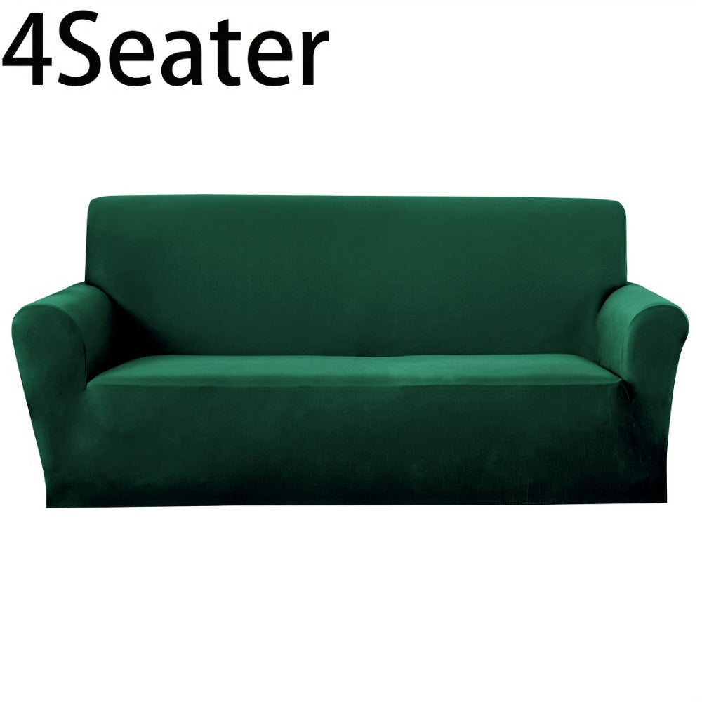 Sofa Cover Elastic Stretch Slipcover for 1, 2, 3 or 4-Seater Sofas in Seven Solid Colors with Model-Specific Size and Color Options