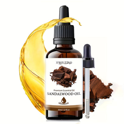 Essential Oil Sandalwood 30ml, 100ml or Twin Pack with Warm Woody Scent for Diffuser and Shower