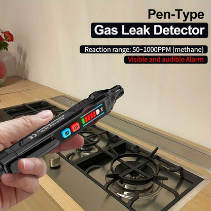 Combustible Gas Leak Detector – High Sensitivity Natural Gas & Methane Alarm with Audible & Visual Alert for Home & Industrial Safety